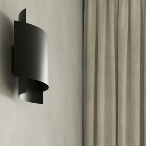 Aplique up down de aluminio negro, Julissa