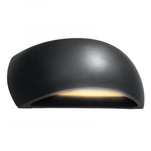 Aplique up down de vidrio negro, Laurenz