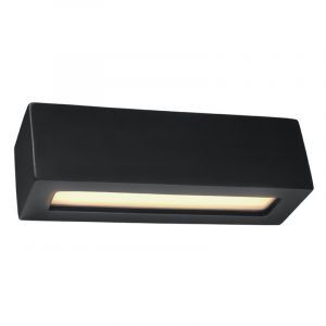Aplique up down de vidrio negro, Emmaly