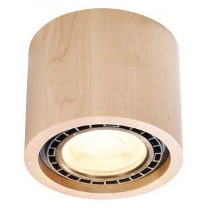 Aplique de techo de madera marrón, Alessio