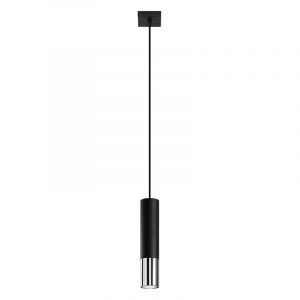Lámpara colgante de aluminio cromada, Hediye