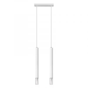 Lámpara colgante de vidrio blanca, Ishani
