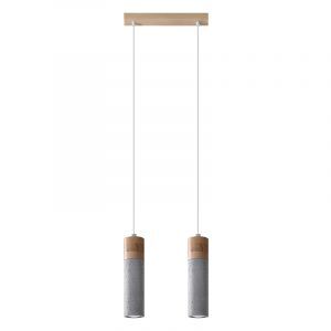 Lámpara colgante de cemento marrón, Ferron