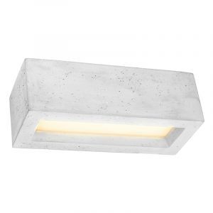 Aplique up down de cemento gris, Emmaly