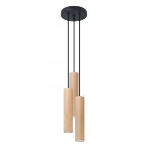Lámpara colgante de madera marrón, Francina