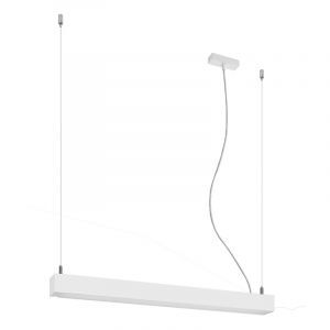 Lámpara colgante de aluminio blanca, Mascha, 22W, 3000K LED