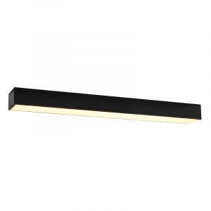 Lámpara de techo de aluminio negra, Mascha, 22W, 3000K LED