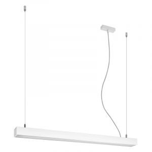 Lámpara colgante de aluminio blanca, Mascha, 31W, 3000K LED