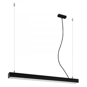 Lámpara colgante de aluminio negra, Mascha, 31W, 3000K LED