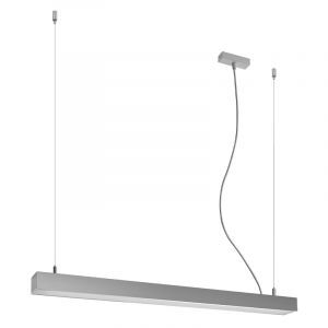 Lámpara colgante de aluminio gris, Mascha, 31W, 3000K LED
