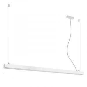 Lámpara colgante de aluminio blanca, Mascha, 48W, 3000K LED
