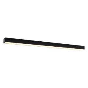 Lámpara de techo de aluminio negra, Mascha, 48W, 3000K LED