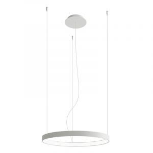 Lámpara colgante de aluminio blanca, Ringo, 30W, 3000K LED