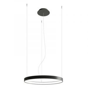 Lámpara colgante de aluminio negra, Ringo, 30W, 3000K LED