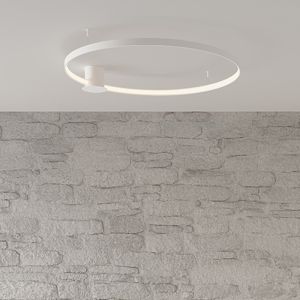 Plafón de techo de aluminio blanco, Ringo, 30W, 3000K LED