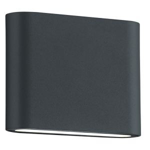 Lámpara exterior moderna antracita, Bridlington, 2,5W, 3000K LED, IP54