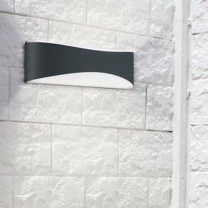 Lámpara exterior moderna negra, Bernadina, 9W, 3000K LED, IP65