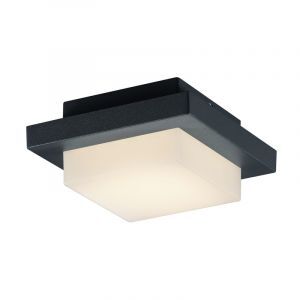 Lámpara exterior de aluminio antracita, Bletchley, 3,5W, 3000K LED, IP54