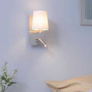 Aplique diseño níquel, Soro, 40W, 3000K LED, con interruptor
