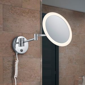 Aplique moderno cromado, Bartje, 3W, 3000K LED, IP44, con interruptor