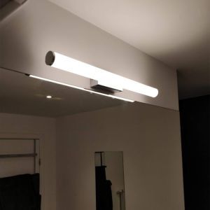 Espejo con luces moderno cromado, Staby, 6,5W, 3000K LED, IP44, con interruptor