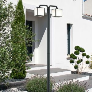 Lámpara exterior de aluminio antracita, Carmen, IP54