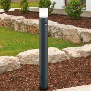 Lámpara de pie exterior con sensor de movimiento moderna antracita, Fjelso, IP44