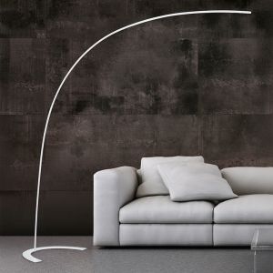 Lámpara de arco moderna blanca, Libro, 18W, 3000K LED, con interruptor