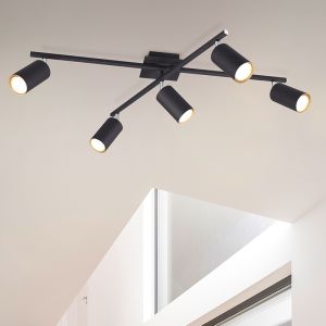 Plafón de techo moderno negro, Kaso