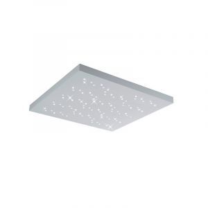 Plafón de techo moderno blanco, Jernved, 36W, ajustable entre luz blanco cálido y frío LED, con mando a distancia