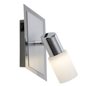 Foco de techo de vidrio gris, Morely, 4,3W, 3000K LED, con interruptor