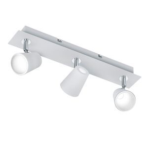 Lámpara de techo de vidrio blanca, Laysha, 6W, 3000K LED