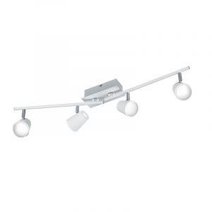 Foco de techo de vidrio blanco, Laysha, 6W, 3000K LED