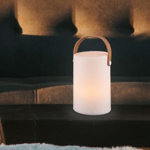 Lámpara de mesa exterior moderna blanca, Marso, 1W, 3000K LED, IP44, con interruptor