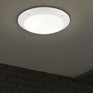 Plafón de techo moderno blanco, Gandrup, IP54