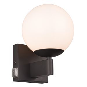 Aplique baño moderno negro, Eray, IP44