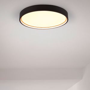 Plafón de techo moderno negro, Destin, 29W, ajustable entre luz blanco cálido y frío LED