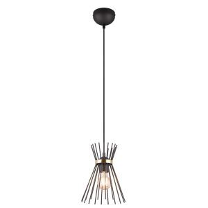 Lámpara colgante industrial negra, Fransiscus