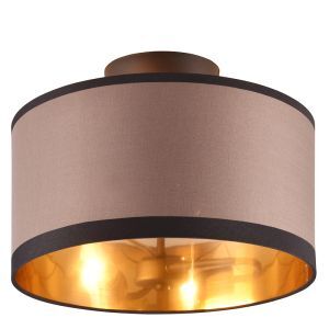 Plafón de techo moderno gris pardo, Denley