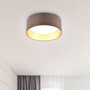 Plafón de techo moderno gris pardo, Erdi, 12W, 3000K LED