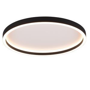 Plafón de techo diseño negro, Gilbert, 20W, 3000K LED