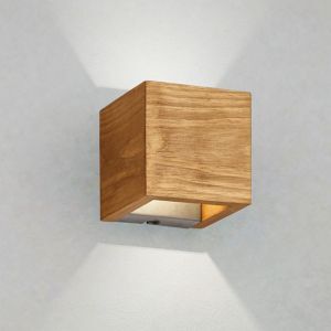 Aplique up down de madera marrón, Deka, 4W, 3000K LED