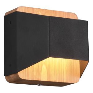 Aplique up down moderno negro, Navajo, 4,3W, 3000K LED