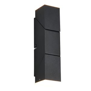Aplique up down moderno negro, Lok, 3W, 3000K LED