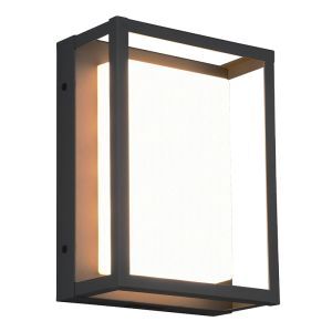Lámpara exterior de metal antracita, Rolina, 10W, ajustable entre luz blanco cálido y frío LED, IP54, regulable en 3 pasos