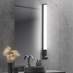 Aplique baño moderno negro, Bernou, 21W, 3000K LED, IP44