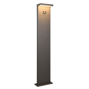 Lámpara de pie solar exterior moderna antracita, Nesrin, 5W, white switch LED, IP65