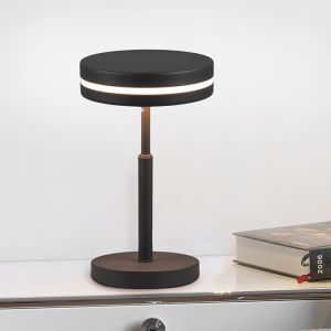 Lámpara de mesa moderna antracita, Marjon, 6W, 3000K LED, con interruptor