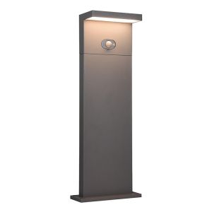 Lámpara de pie solar exterior moderna antracita, Nesrin, 5W, white switch LED, IP65