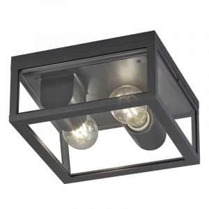 Lámpara exterior industrial antracita, Sanna, IP44